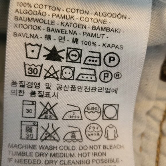 Levi's Button Fly 501 CT Ripped Jean Size 27 - Picture 10 of 14